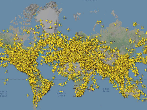 Flightradar24 зафіксував новий рекорд: 22 000 польотів в один момент