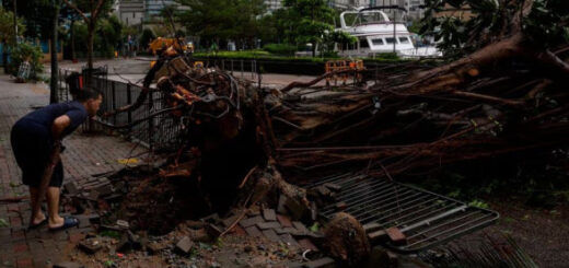 Тайфун “Саола” обрушився на Китай: одна людина загинула, виникли числені повені